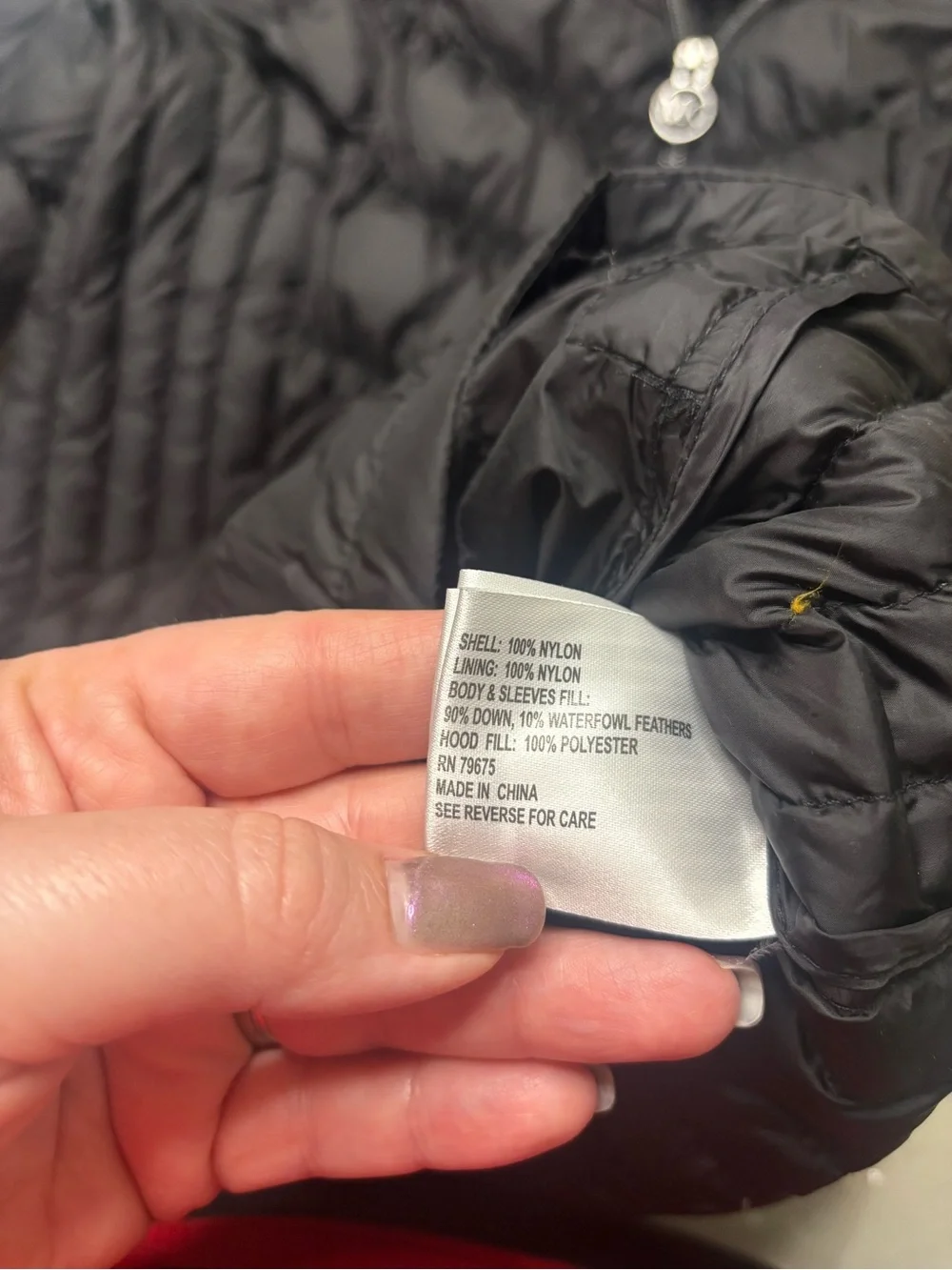 Michael Kors Down Packable Hooded Puffer Jacket Women Petite Small Quilted Black